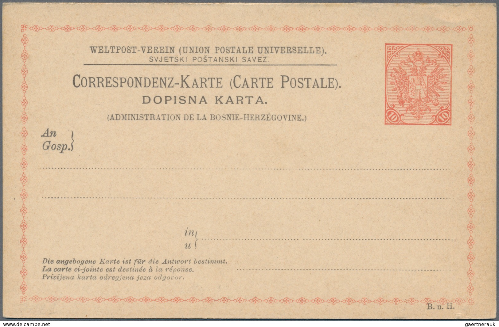 Bosnien Und Herzegowina - Ganzsachen: 1882/1916 Ca. 70 Postal Stationeries, Incl. Postal Stationery - Bosnie-Herzegovine