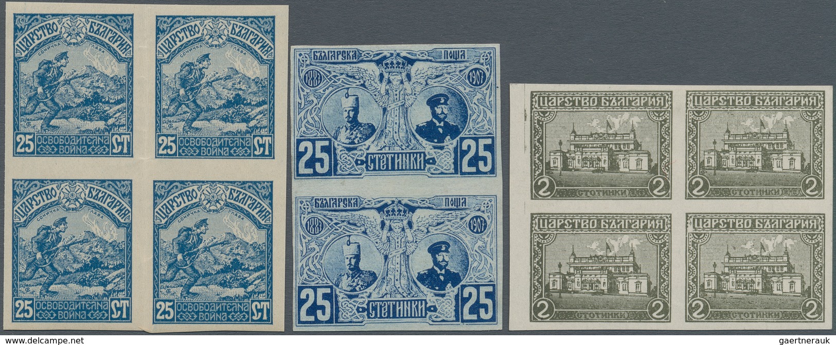 Bulgarien: 1907/1958, Mainly Up To 1924, SPECIALITIES, Chiefly Mint Assortment On Retail Cards, Comp - Nuevos