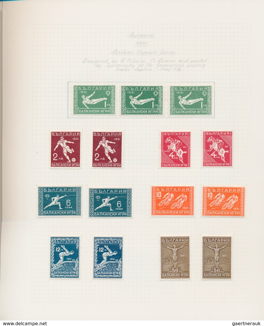 Bulgarien: 1925/1936, A Splendid Mint Collection Of Commemoratives, Definitives, Airmails And Charit - Nuevos