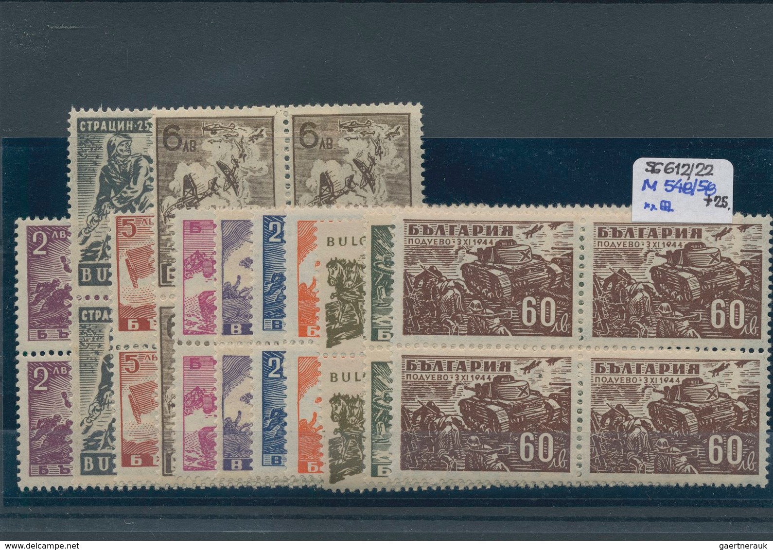 Bulgarien: 1942/1955, Predominantly U/m Holding Of Apparently Mainly Complete Issues, Neatly Sorted - Unused Stamps