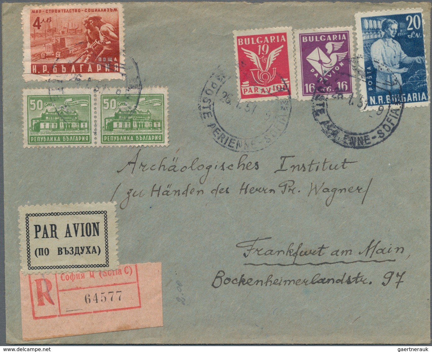 Bulgarien: 1945/1951, Assortment Of Apprx. 115 Covers/cards/used Stationeries, Mainly Commercial Mai - Nuevos