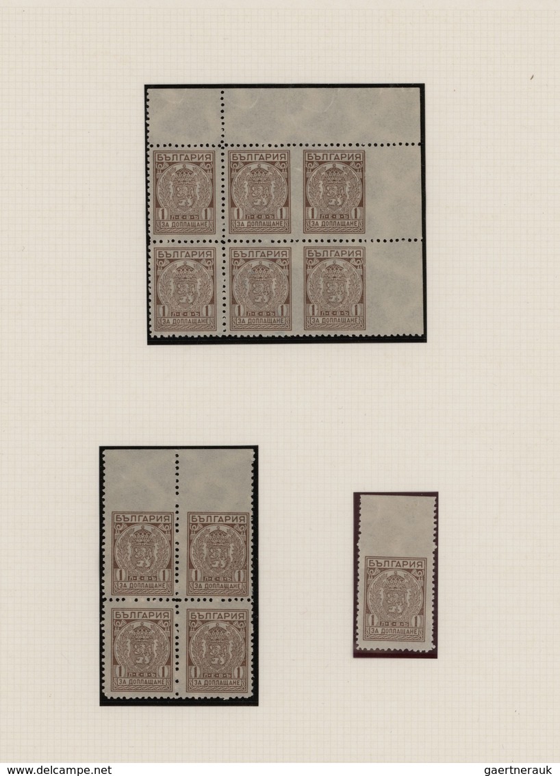 Bulgarien - Portomarken: 1920/1950 (ca.), Postage Dues And Parcel Stamps, Collection Of 36 Stamps On - Segnatasse