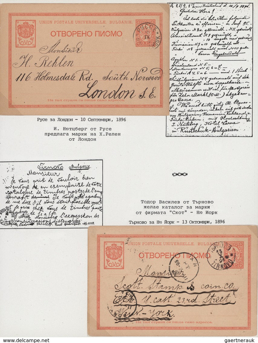 Bulgarien - Ganzsachen: 1888/1949, An Extraordinary Collection Of Apprx. 260 Used Stationeries/cover - Postkaarten