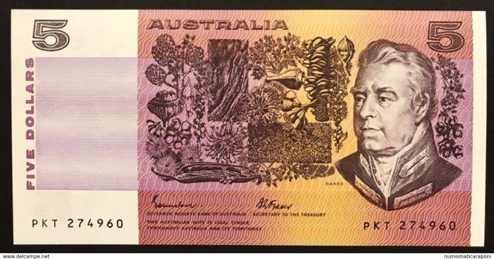 Australia  5 Dollars 1991 UNC Pick#44e Lotto.1883 - 2001-2003 (billetes De Polímero)