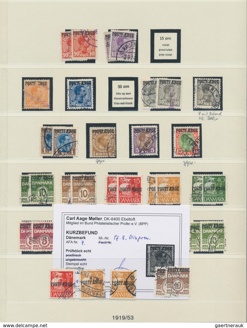 Dänemark: 1851-2011: Comprehensive Collection Of Used Stamps In Four Binders, Starting With Some Sin - Oblitérés