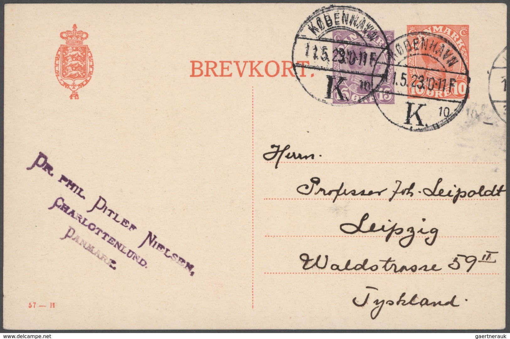 Dänemark: 1871/1995 Ca. 350 Unused/CTO-used/used Postal Stationery (cards, Card Letters, Aerograms, - Oblitérés