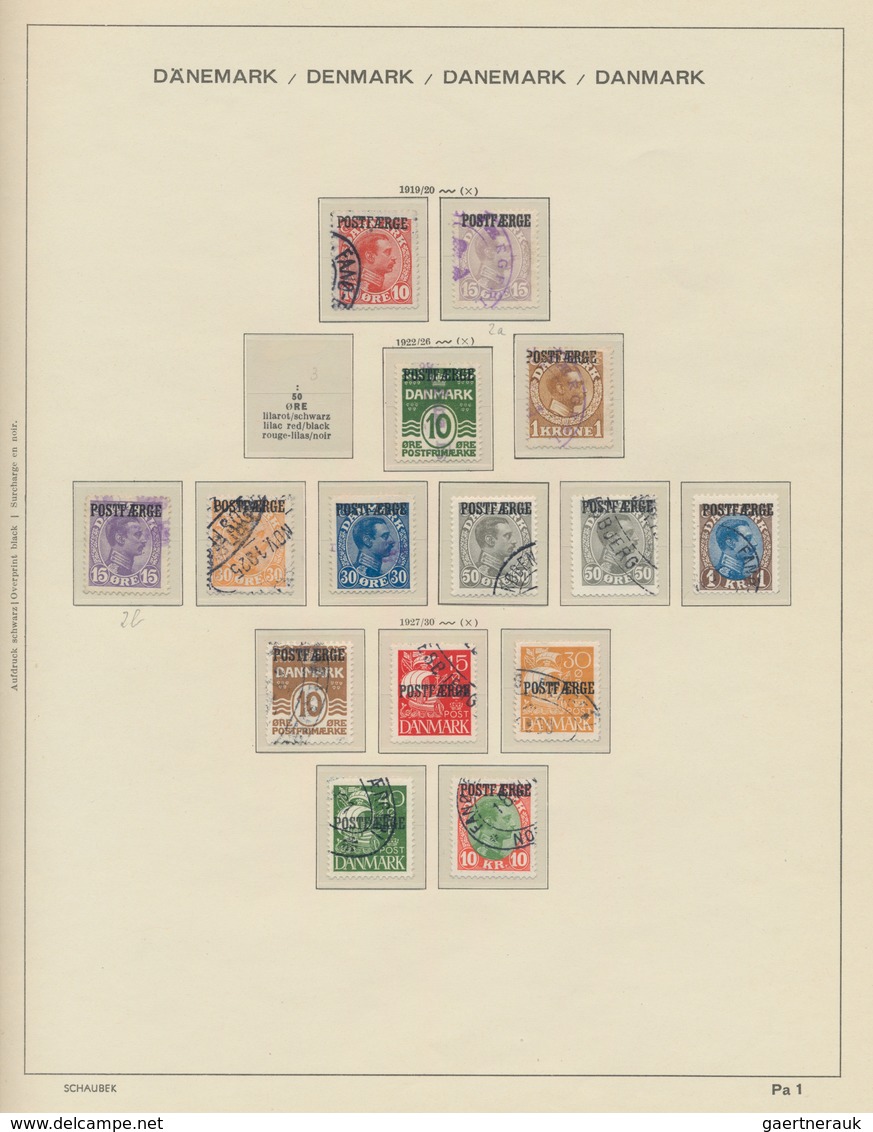 Dänemark: 1951/1970, Used Collection In A Schaubek Album, From Nice Section Classic Period, 1912+191 - Oblitérés