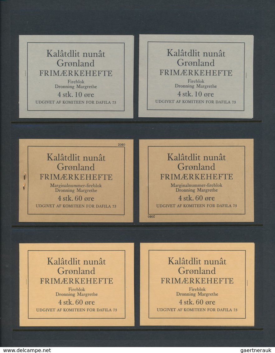 Dänemark - Grönland: 1973, Full Set Of 16 Private Stamp Booklets. In 1973 The Greenland Post Office - Cartas & Documentos