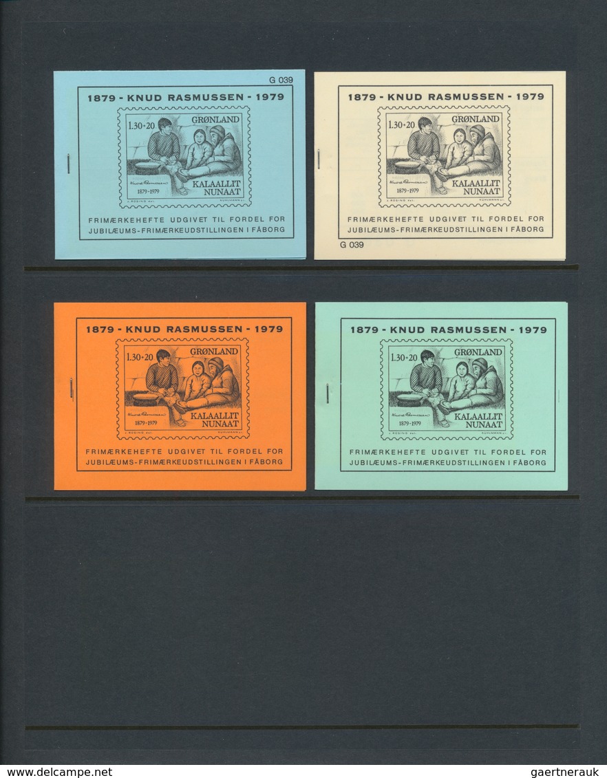 Dänemark - Grönland: 1973, Full Set Of 16 Private Stamp Booklets. In 1973 The Greenland Post Office - Brieven En Documenten