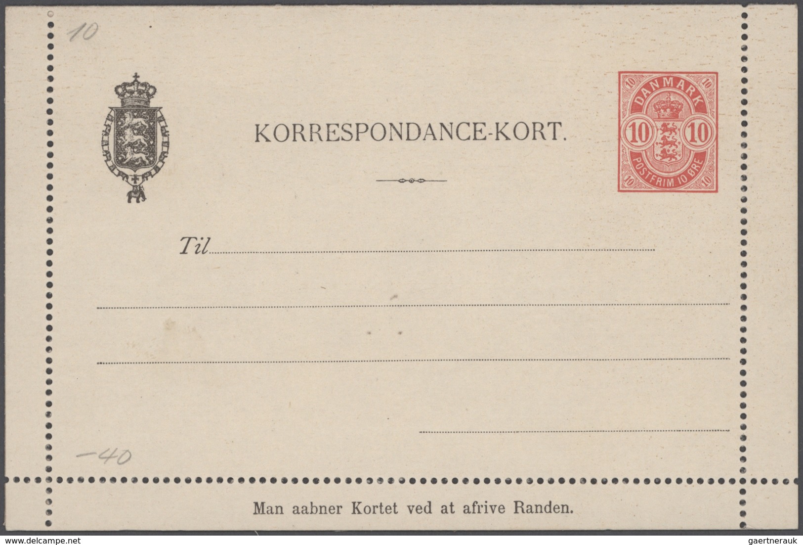 Dänemark - Ganzsachen: 1864/1935 Collection of more than 650 postal stationery items in a big old al