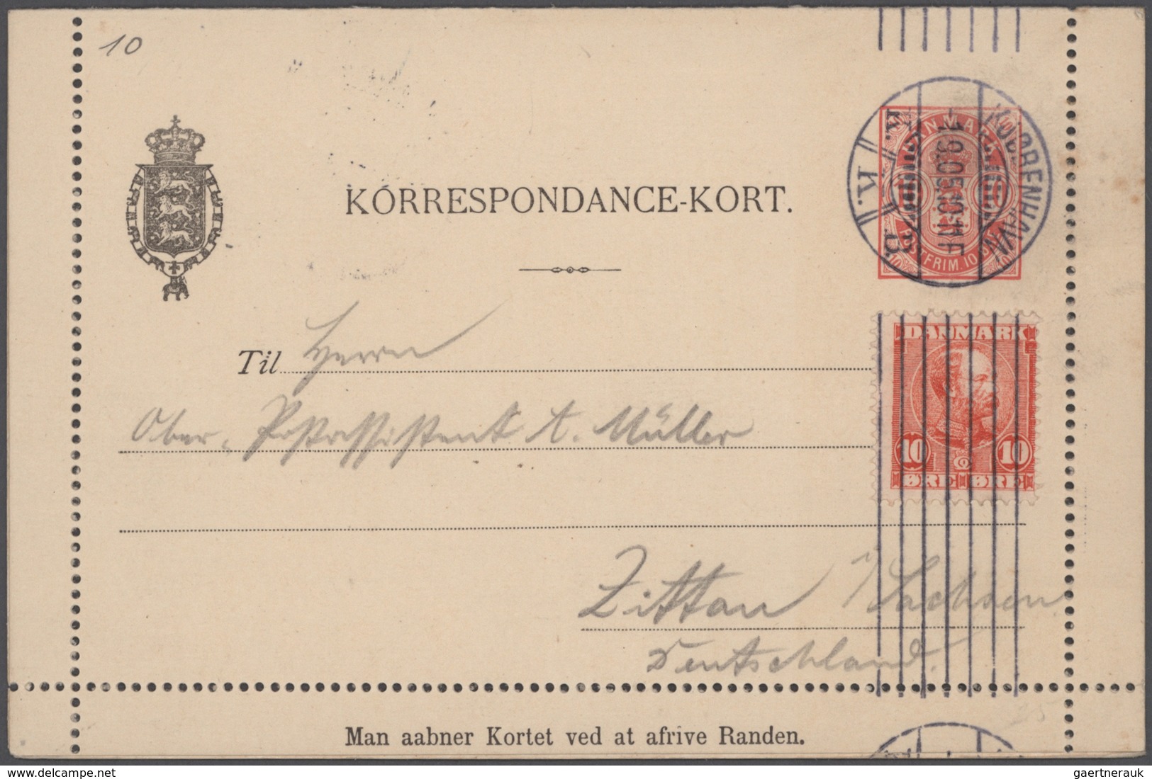 Dänemark - Ganzsachen: 1864/1935 Collection of more than 650 postal stationery items in a big old al