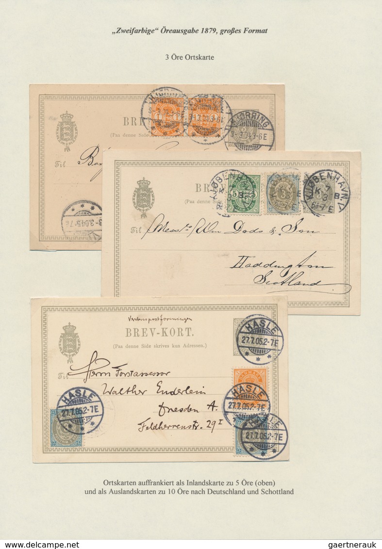 Dänemark - Ganzsachen: 1871-1913: Specialized collection of more than 300 postal stationery cards wi