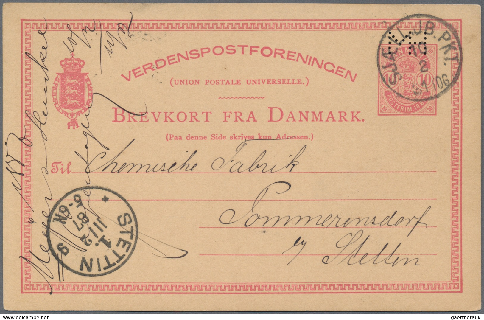 Dänemark - Ganzsachen: 1871-1913: Specialized collection of more than 300 postal stationery cards wi