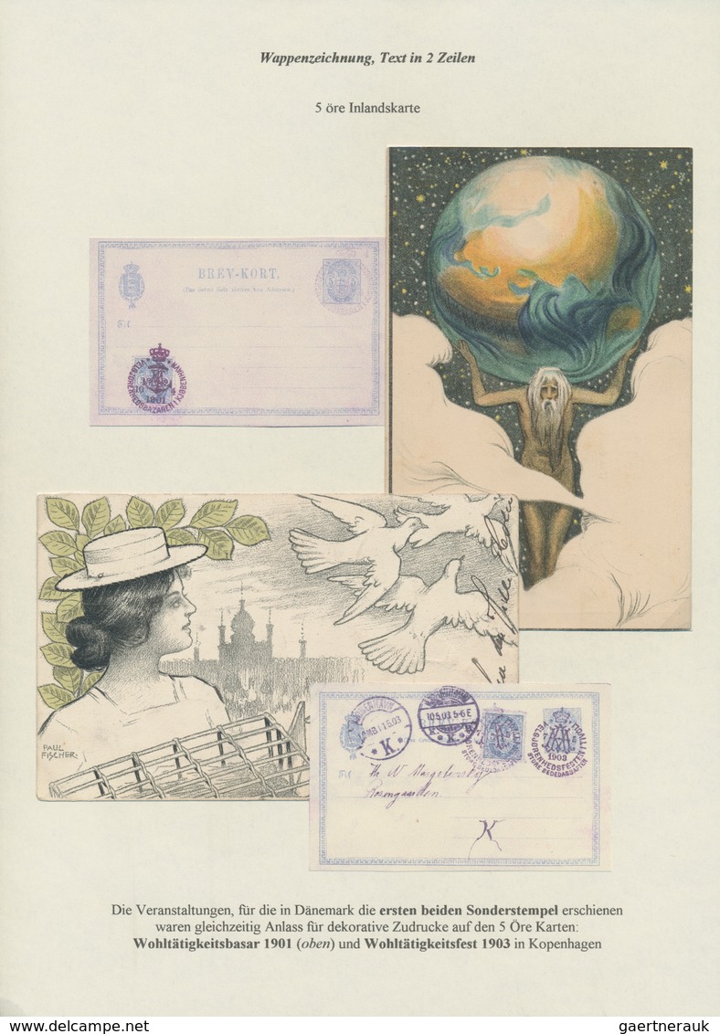 Dänemark - Ganzsachen: 1871-1913: Specialized collection of more than 300 postal stationery cards wi