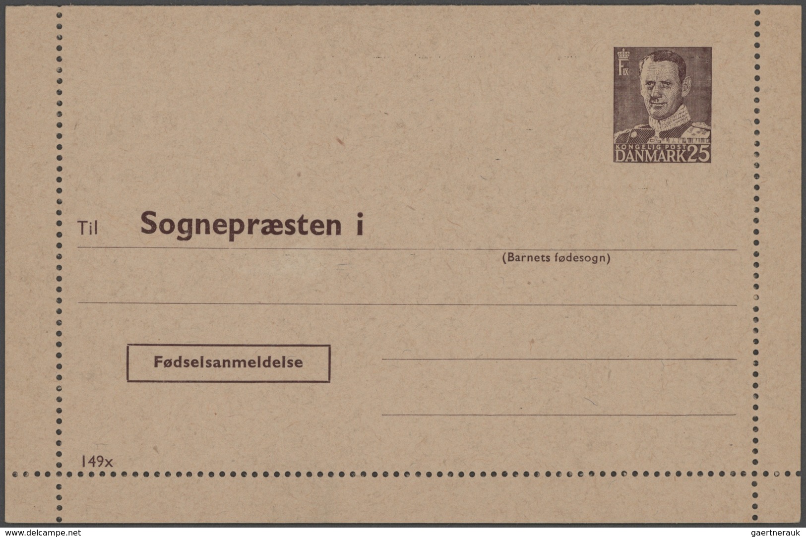 Dänemark - Ganzsachen: 1875/1970 (ca.) Holding Of Ca. 830 Unused/CTO-used And Used Postal Stationery - Entiers Postaux