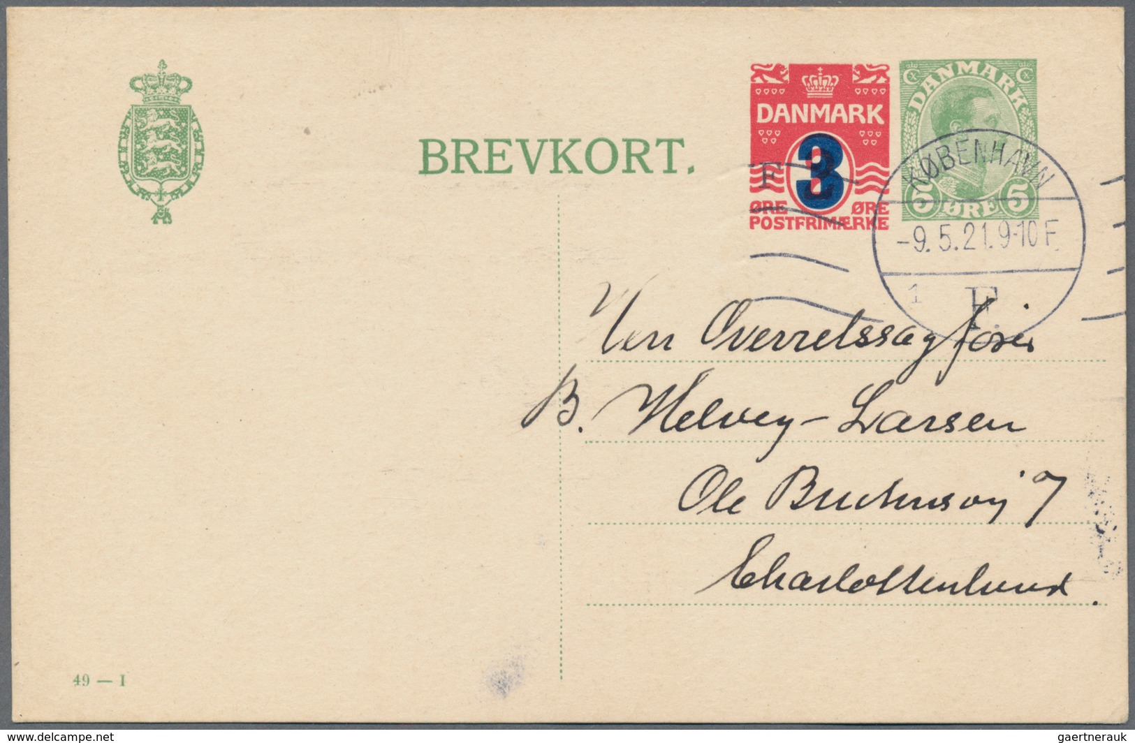 Dänemark - Ganzsachen: 1914-1954: Collection Of About 200 Postal Stationery Cards On Pages With Desc - Enteros Postales