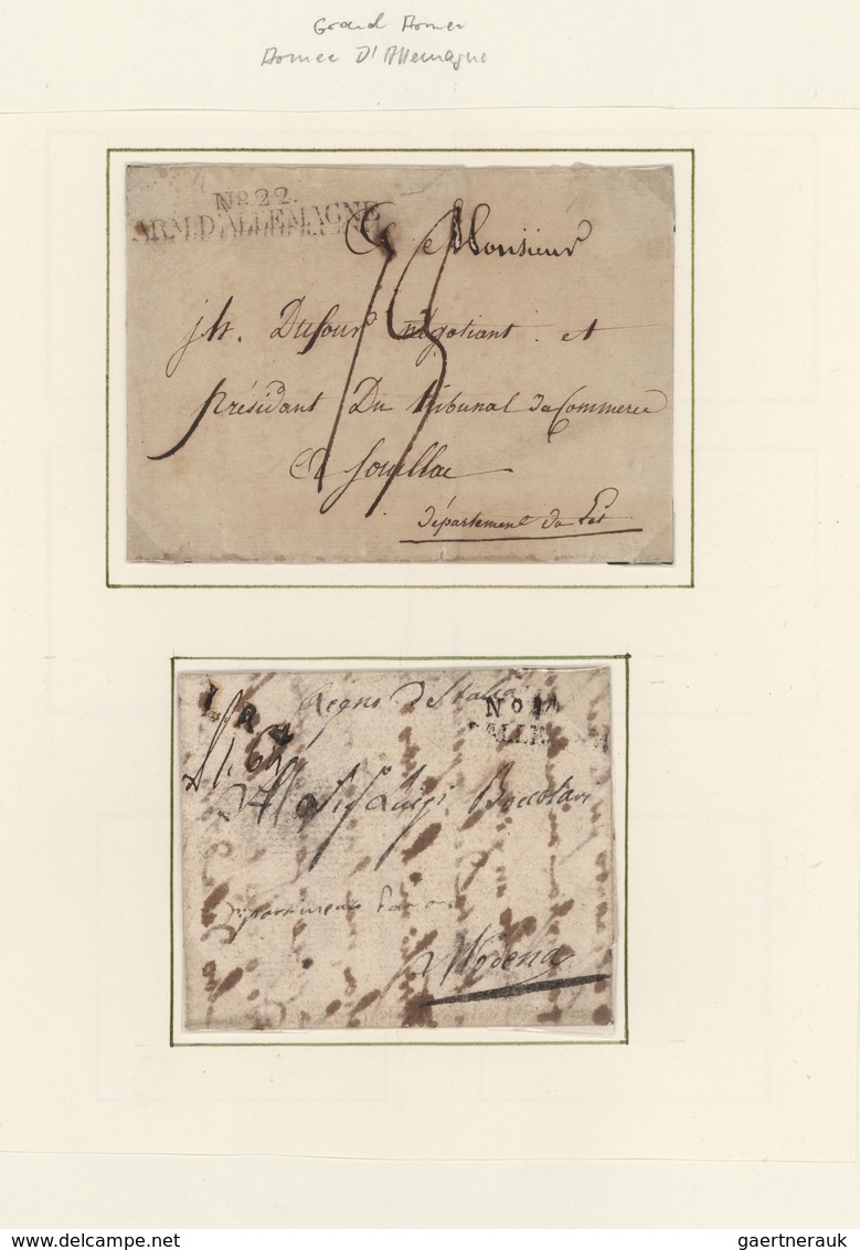 Frankreich - Vorphila: 1797/1809, Grande Armee, Assortment Of Six Letters Incl. "ARM.D'ALLEMAGNE", A - 1792-1815: Départements Conquis