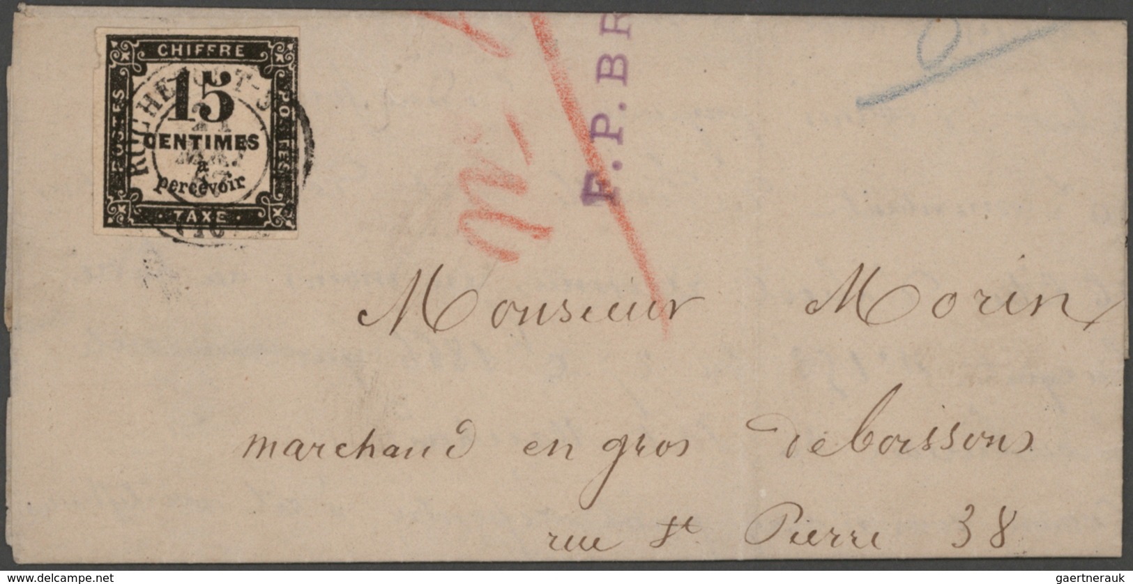 Frankreich: 1830/1980 (ca.), holding of apprx. 244 covers/cards from pre-philately/classic period, s