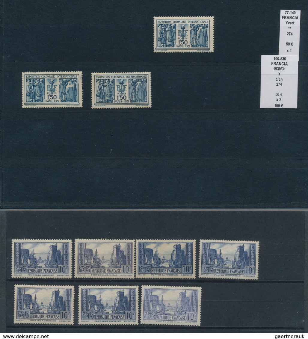 Frankreich: 1849/1955 (ca.), FRENCH PHILATELIC TREASURE, Sophisticated Accumulation On Stockcards Wi - Collections