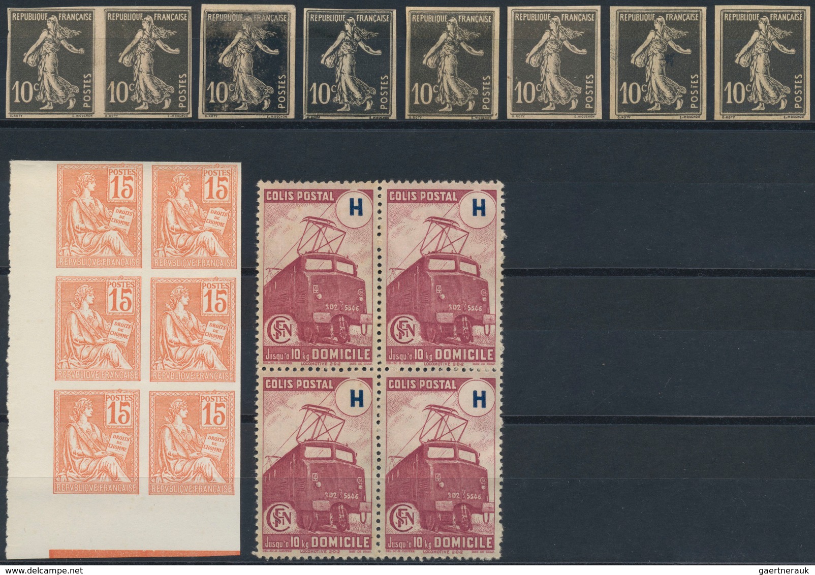 Frankreich: 1849/1955 (ca.), FRENCH PHILATELIC TREASURE, Sophisticated Accumulation On Stockcards Wi - Sammlungen