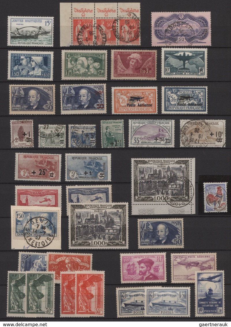 Frankreich: 1849/1960 (ca.), Mainly Up To 1940s, Used And Mint Assortment On Stockpages, Comprising - Sammlungen