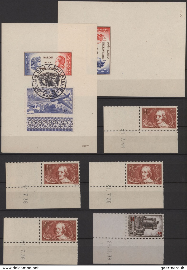 Frankreich: 1849/1960 (ca.), Mainly Up To 1940s, Used And Mint Assortment On Stockpages, Comprising - Colecciones Completas