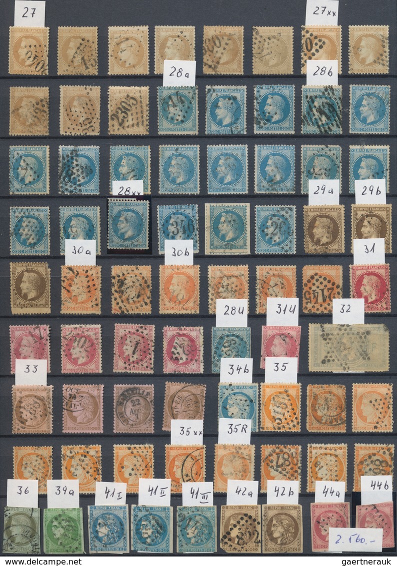 Frankreich: 1849/2000, Used And Mint Collection/holding In Three Thick Stockbooks, Well Filled And S - Collections