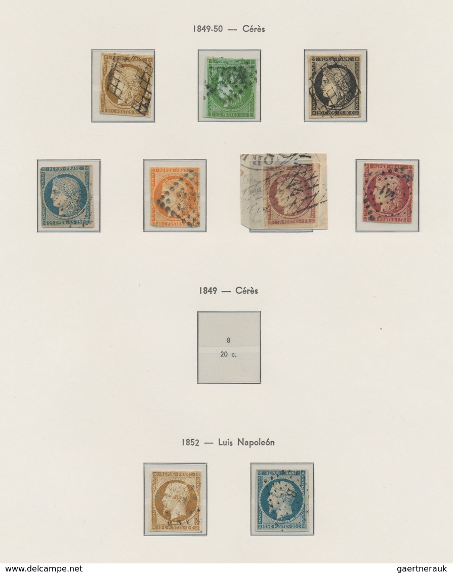Frankreich: 1849/2012, A Splendid Collection In Nine Edifil Albums, Mainly In Mint Condition And App - Sammlungen