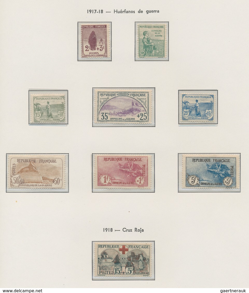 Frankreich: 1849/2012, A Splendid Collection In Nine Edifil Albums, Mainly In Mint Condition And App - Verzamelingen