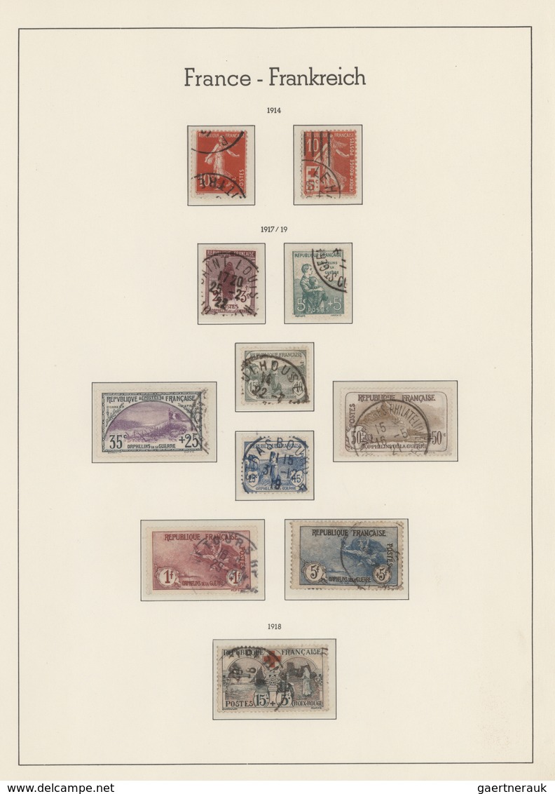 Frankreich: 1849-1969, Gestempelte Recht Gut Besetzte Sammlung Ab Klassik Zum Teil Zusätzlich Farben - Sammlungen