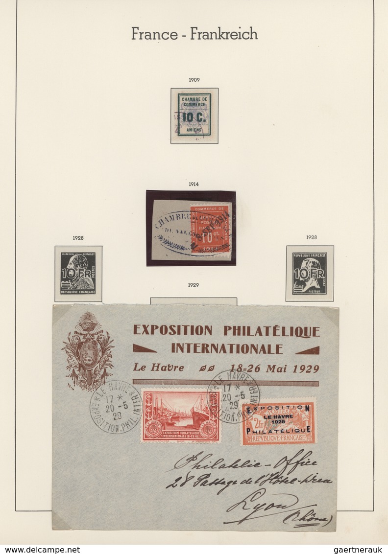 Frankreich: 1849-1969, Gestempelte Recht Gut Besetzte Sammlung Ab Klassik Zum Teil Zusätzlich Farben - Verzamelingen