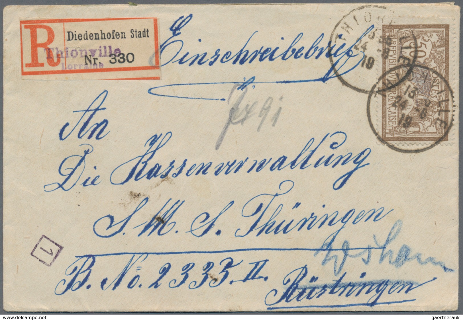 Frankreich: 1852/1940 Accumulation Of Ca. 290 Letters (mostly Classic Until 1875), Cards And Postal - Verzamelingen