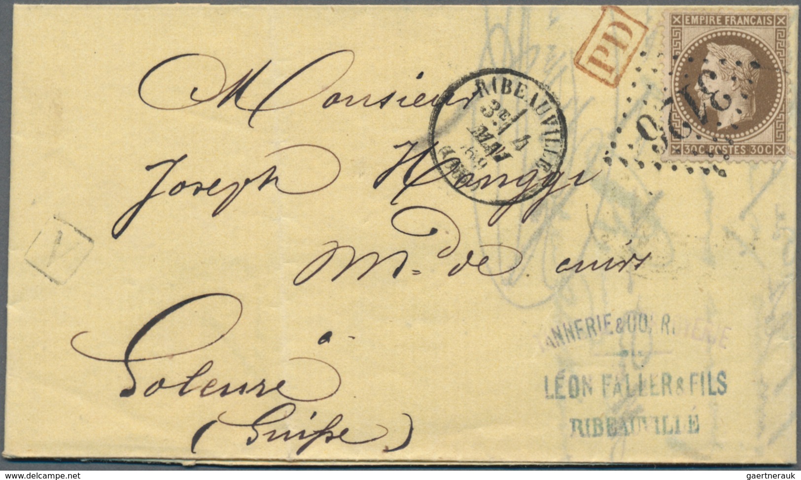 Frankreich: 1860/2010, Holding Of Ca. 450 Letters, Cards, Precursor Cards, Picture-postcards, Intern - Verzamelingen