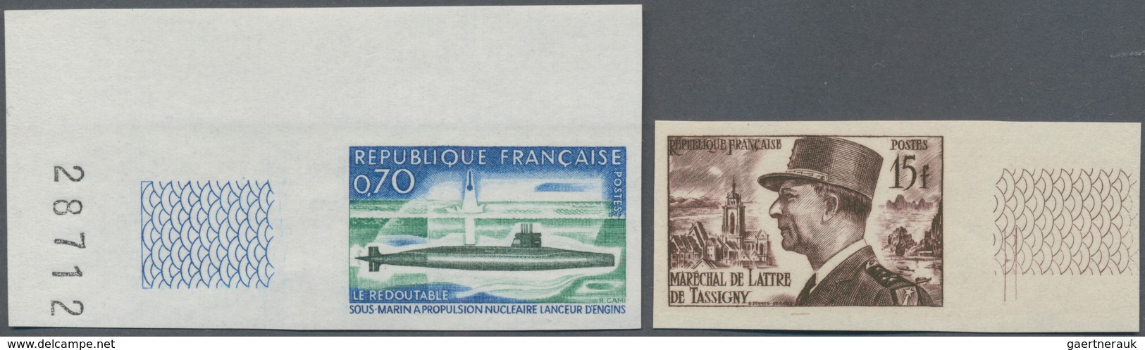 Frankreich: 1862/1975 (ca.), Accumulation With A Small Section Classic Issues, Later Issues With Som - Verzamelingen