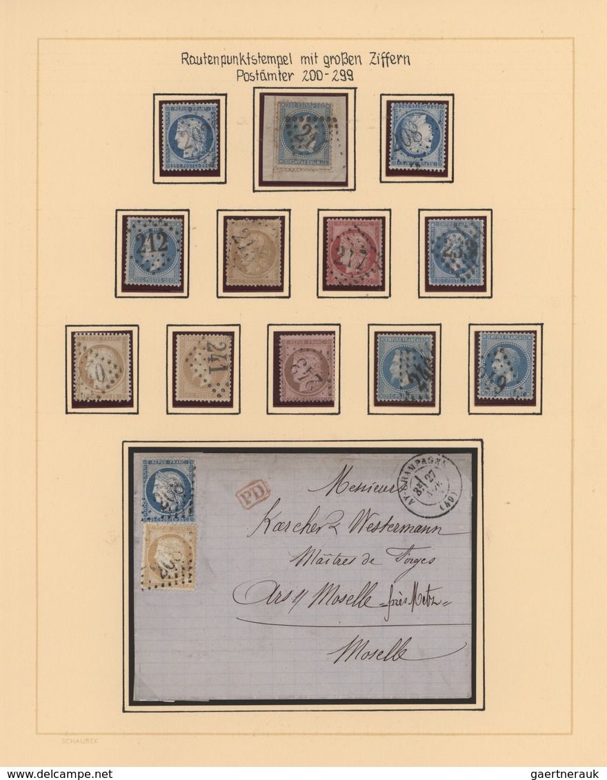 Frankreich: 1862/1979(ca.), Fine Collection In 4 Albums With Several Interesting Items And Specifics - Collections