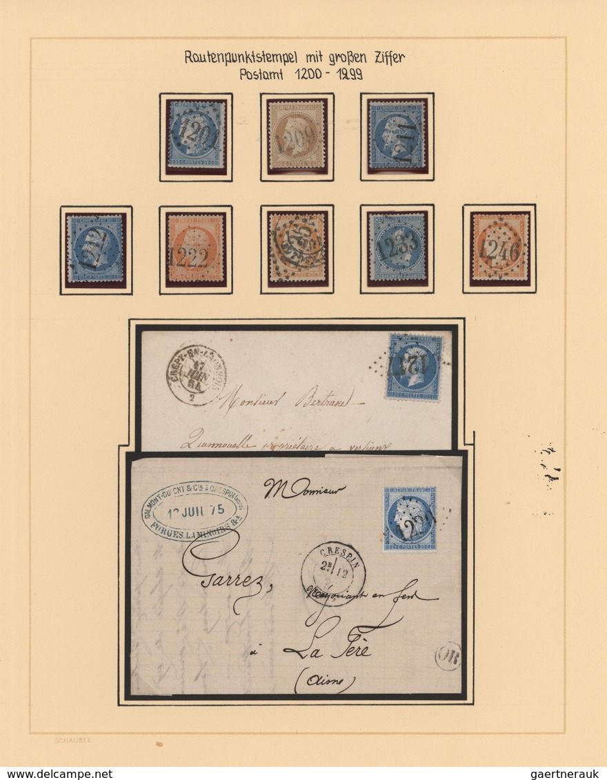 Frankreich: 1862/1979(ca.), Fine Collection In 4 Albums With Several Interesting Items And Specifics - Sammlungen