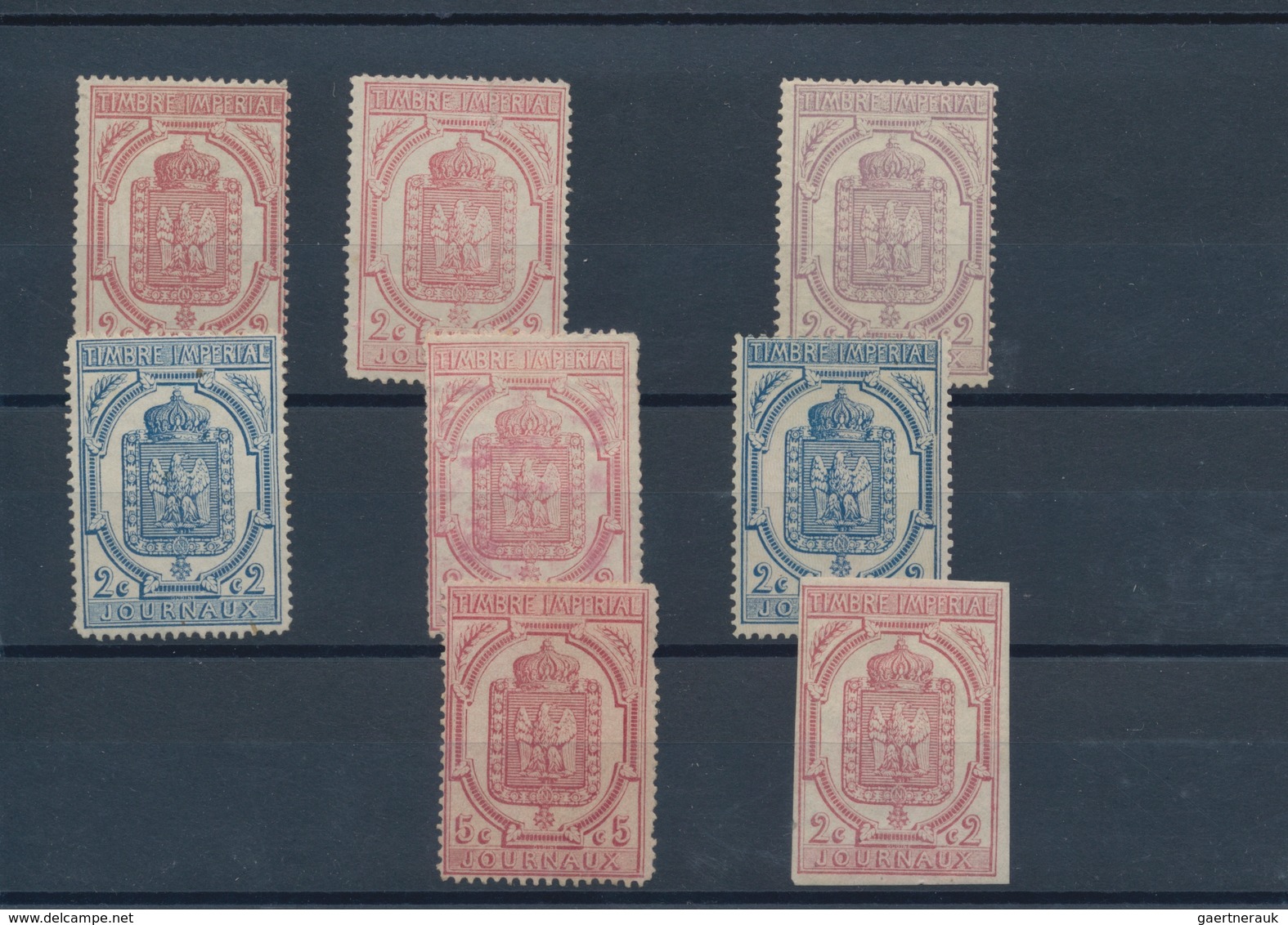 Frankreich: 1870/1955 (ca.), Mint Lot On Stockcards Incl. Some Newspaper Stamps, Nice Part 1922 Preo - Colecciones Completas