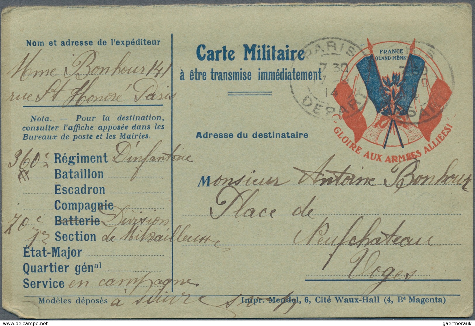 Frankreich: 1870/1970(ca.), Interesting Lot With More Than 350 Covers And Postal Stationery Starting - Collections