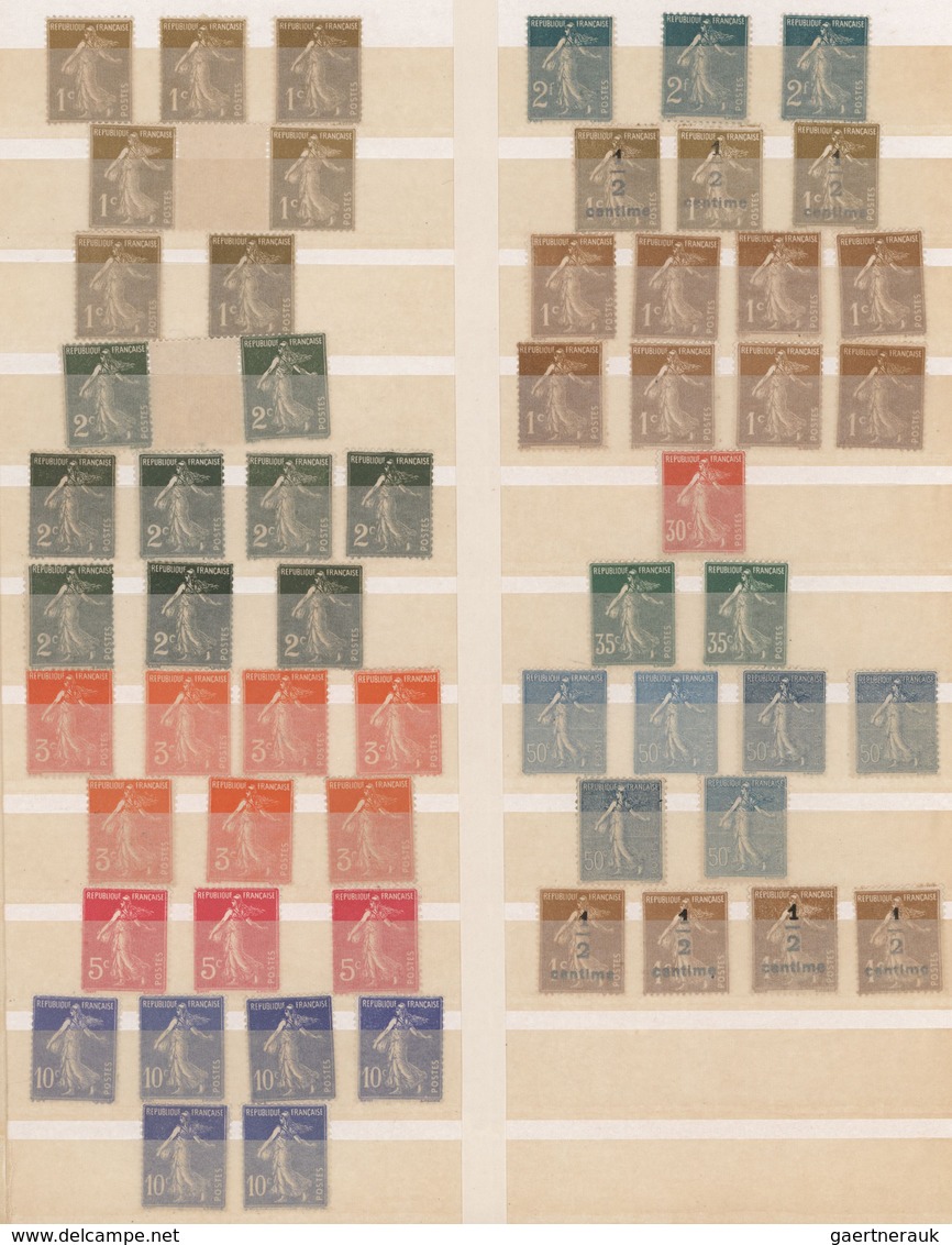 Frankreich: 1903/1933, Mint Collection/accumulation Of Apprx. 340 Stamps Of The SEMEUSE Issues (lign - Sammlungen