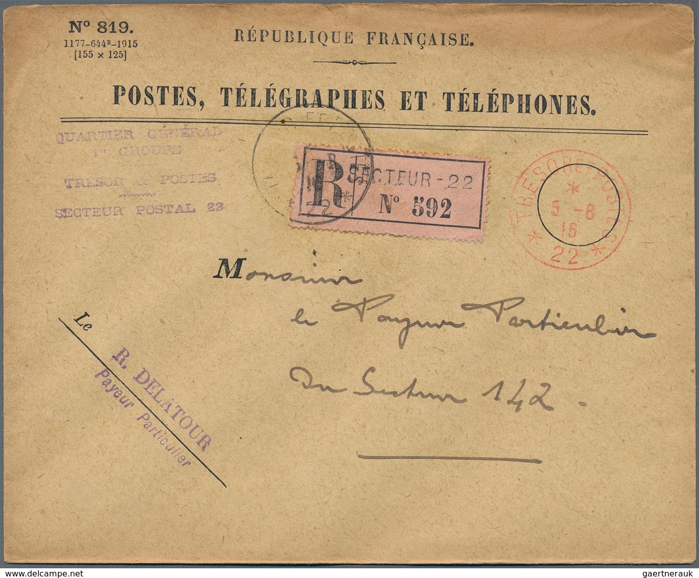 Frankreich: 1914/1921, holding of apprx. 2000+ field post covers/fronts + related, showing a vast ra