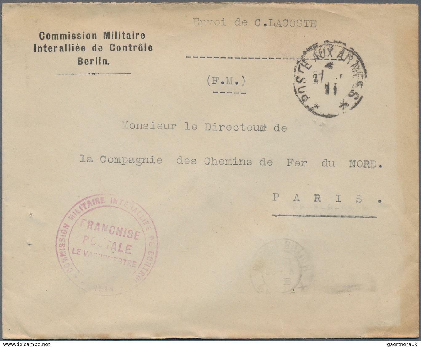 Frankreich: 1914/1921, holding of apprx. 2000+ field post covers/fronts + related, showing a vast ra