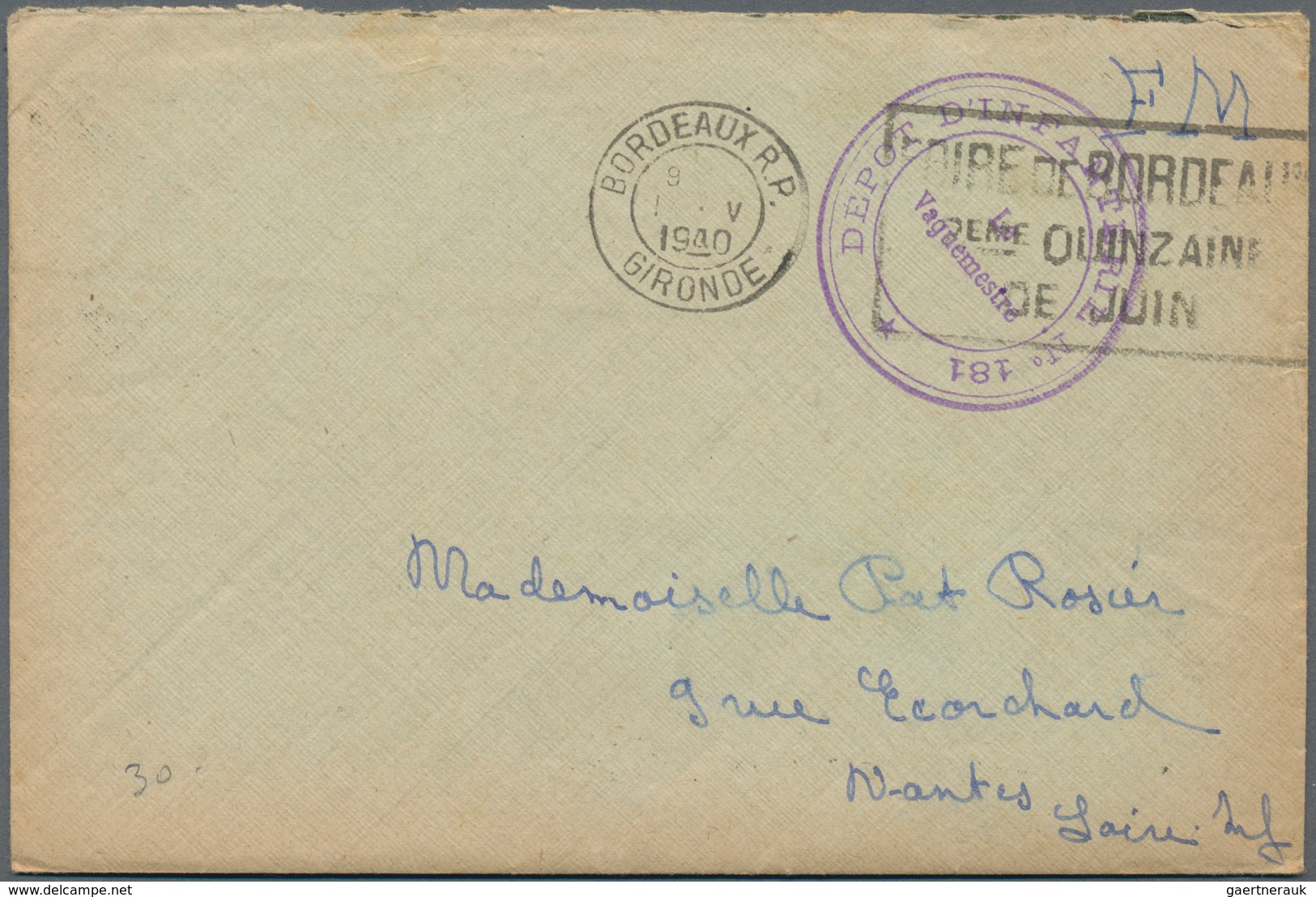 Frankreich: 1940/1945, Fine Accumulation Of About 140 Covers And Cards Many Of Them Returned To Send - Colecciones Completas