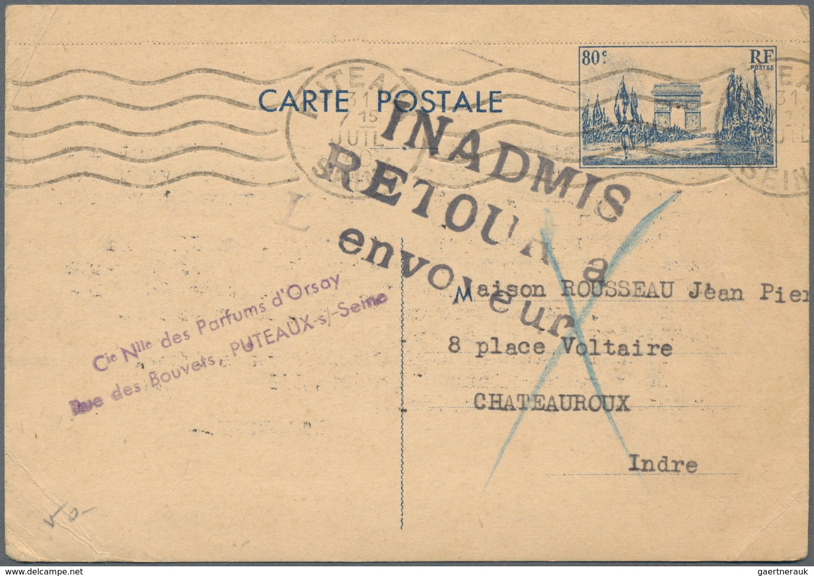 Frankreich: 1940/1945, Fine Accumulation Of About 140 Covers And Cards Many Of Them Returned To Send - Colecciones Completas