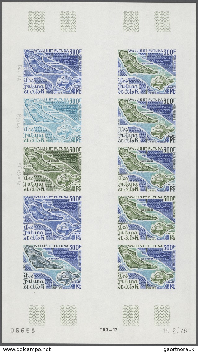 Frankreich: 1961/1979, France And Area, IMPERFORATE COLOUR PROOFS, MNH Assortment Of 33 Complete She - Sammlungen