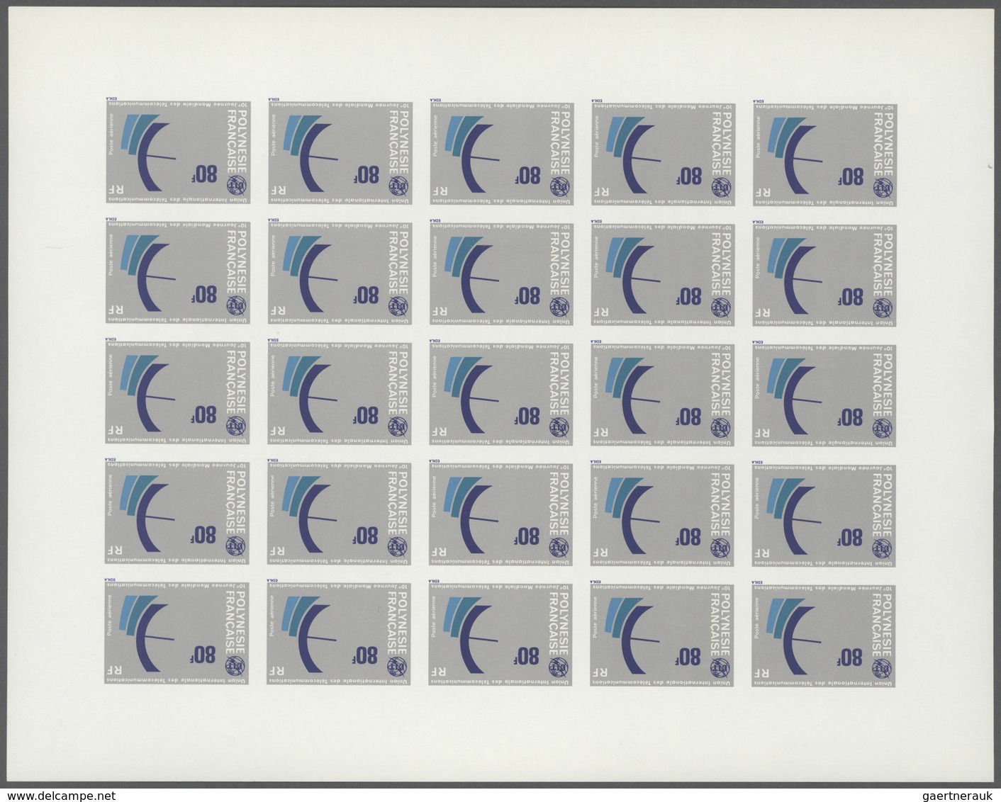 Frankreich: 1961/1979, France and area, IMPERFORATE COLOUR PROOFS, MNH assortment of 33 complete she