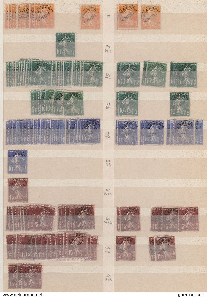 Frankreich - Vorausentwertungen: 1900/1983, PRECANCELLATIONS (préoblitérés), Accumulation Of Apprx. - Otros & Sin Clasificación