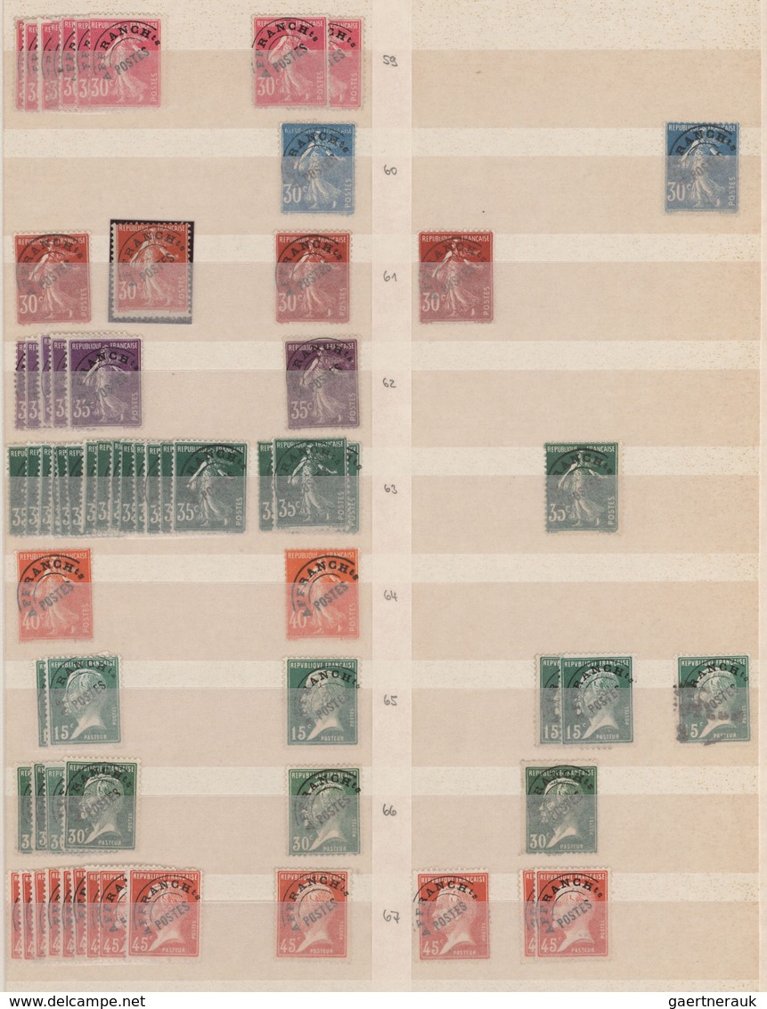 Frankreich - Vorausentwertungen: 1900/1983, PRECANCELLATIONS (préoblitérés), Accumulation Of Apprx. - Sonstige & Ohne Zuordnung