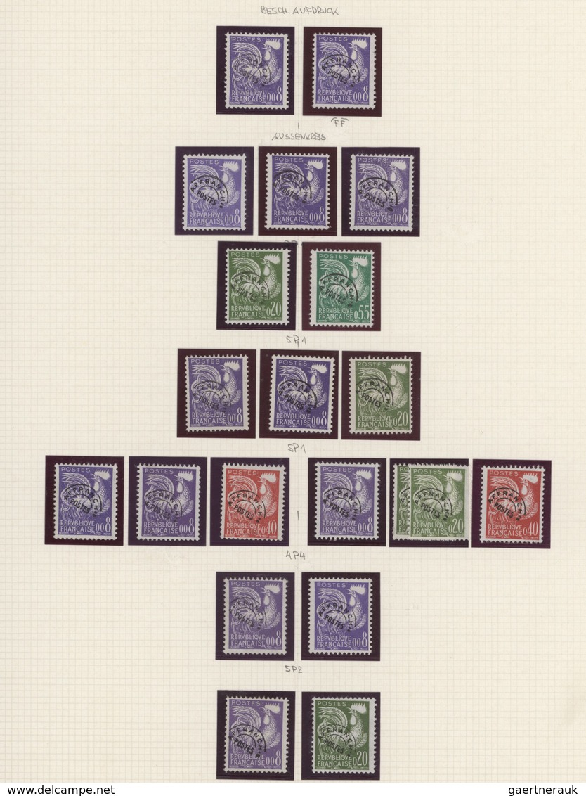 Frankreich - Vorausentwertungen: 1954/1983, PRECANCELLATIONS (préoblitérés), Collection Of Apprx. 40 - Autres & Non Classés