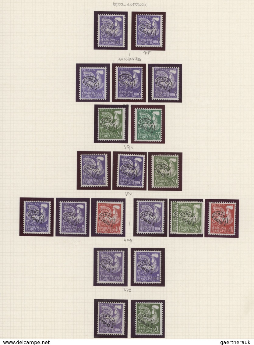 Frankreich - Vorausentwertungen: 1954/1983, PRECANCELLATIONS (préoblitérés), Collection Of Apprx. 40 - Otros & Sin Clasificación