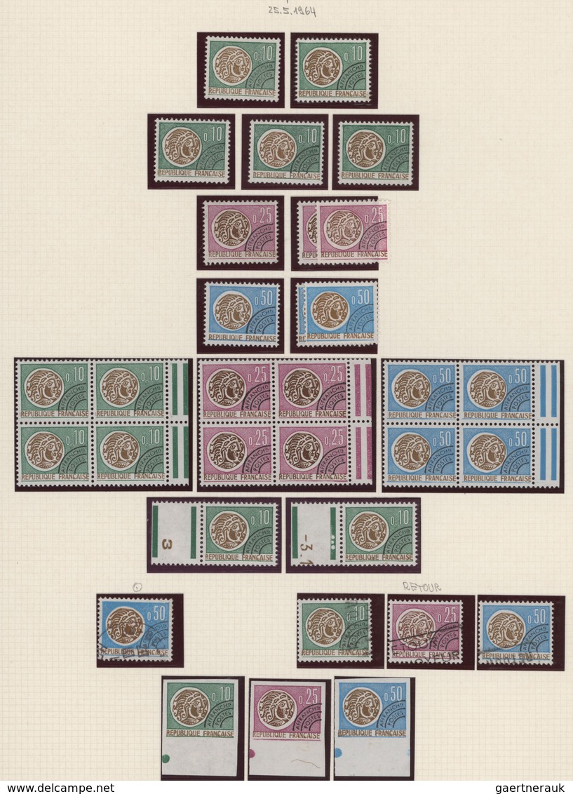 Frankreich - Vorausentwertungen: 1954/1983, PRECANCELLATIONS (préoblitérés), Collection Of Apprx. 40 - Andere & Zonder Classificatie